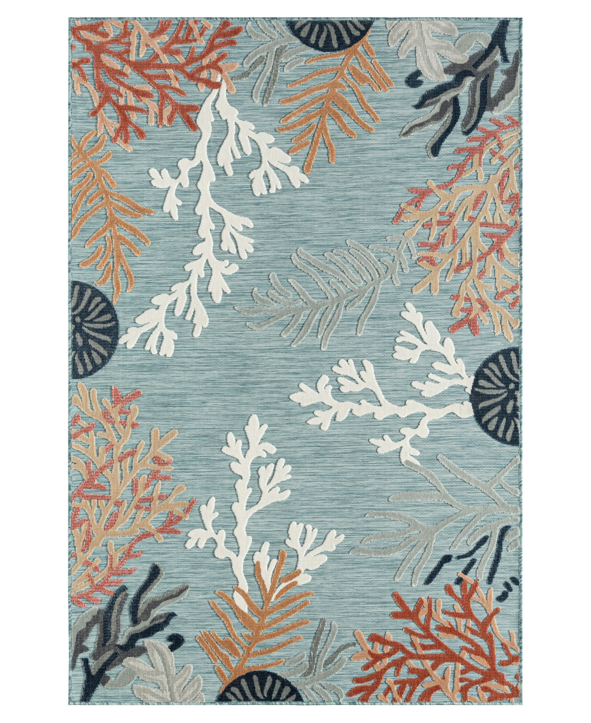 Lr Home Vance Vernd82103 5' X 7' Outdoor Area Rug In Blue