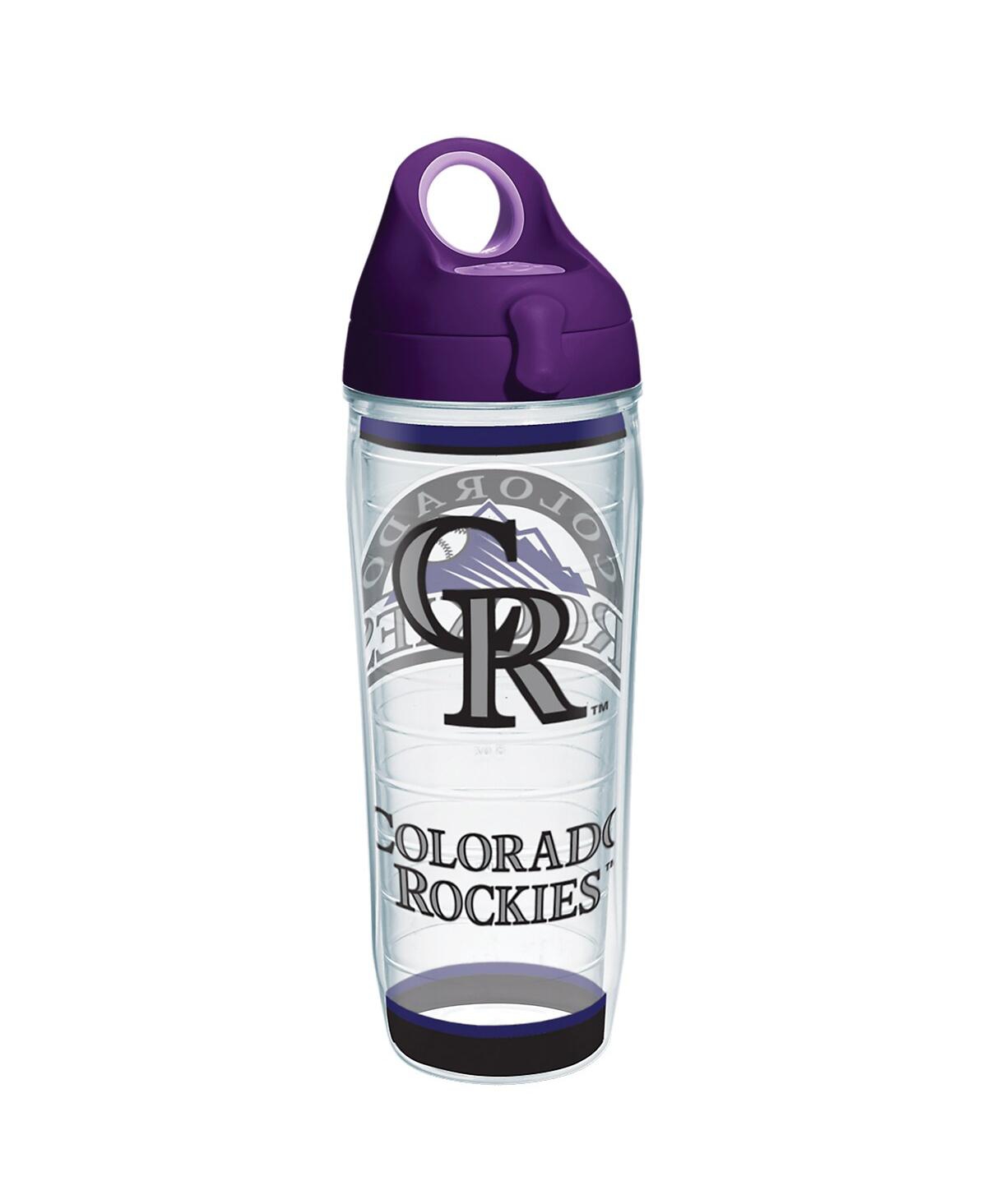 Tervis Tumbler Colorado Rockies 24 oz Tradition Classic Water Bottle In Clear,purple