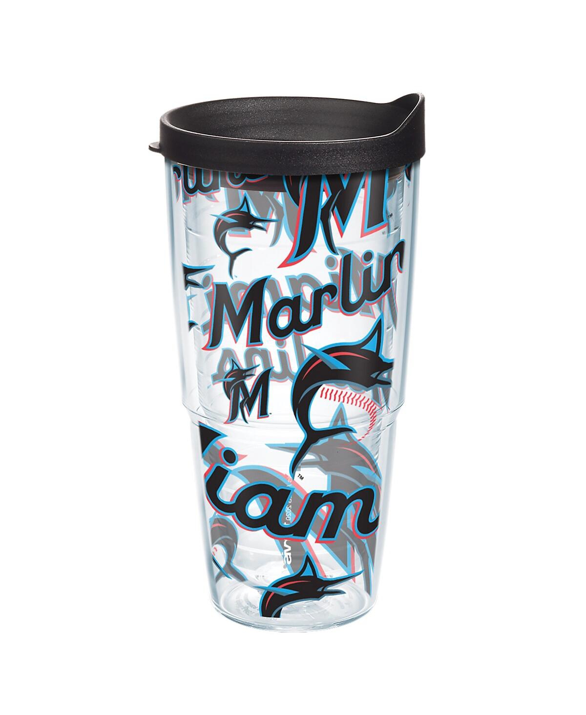 Tervis Tumbler Miami Marlins 24 oz All Over Classic Tumbler In Black