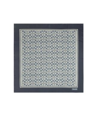 35" Textured Signature C Printed Silk Square 