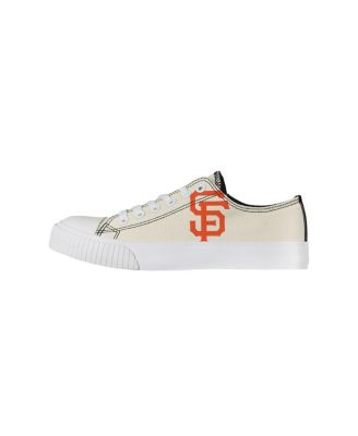 FOCO Cream San Francisco 49ers Low Top Canvas Shoes