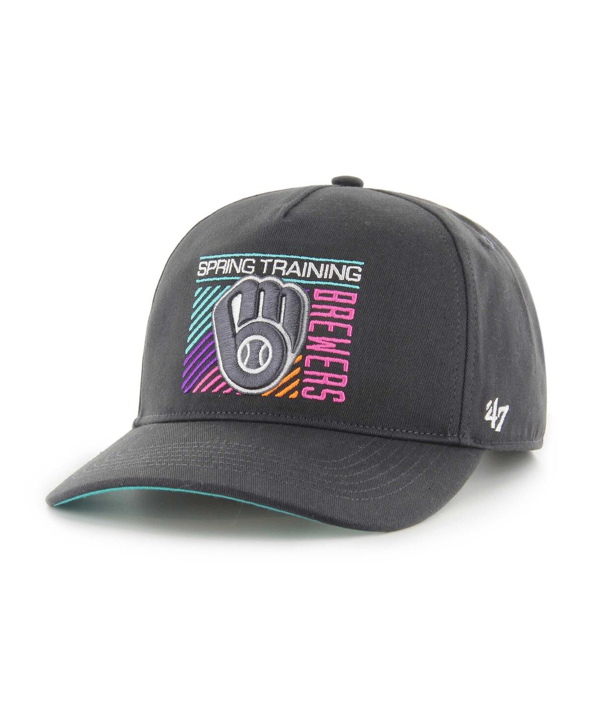 47 Brand Men's ' Charcoal Milwaukee Brewers 2023 Spring Training Reflex Hitch Snapback Hat