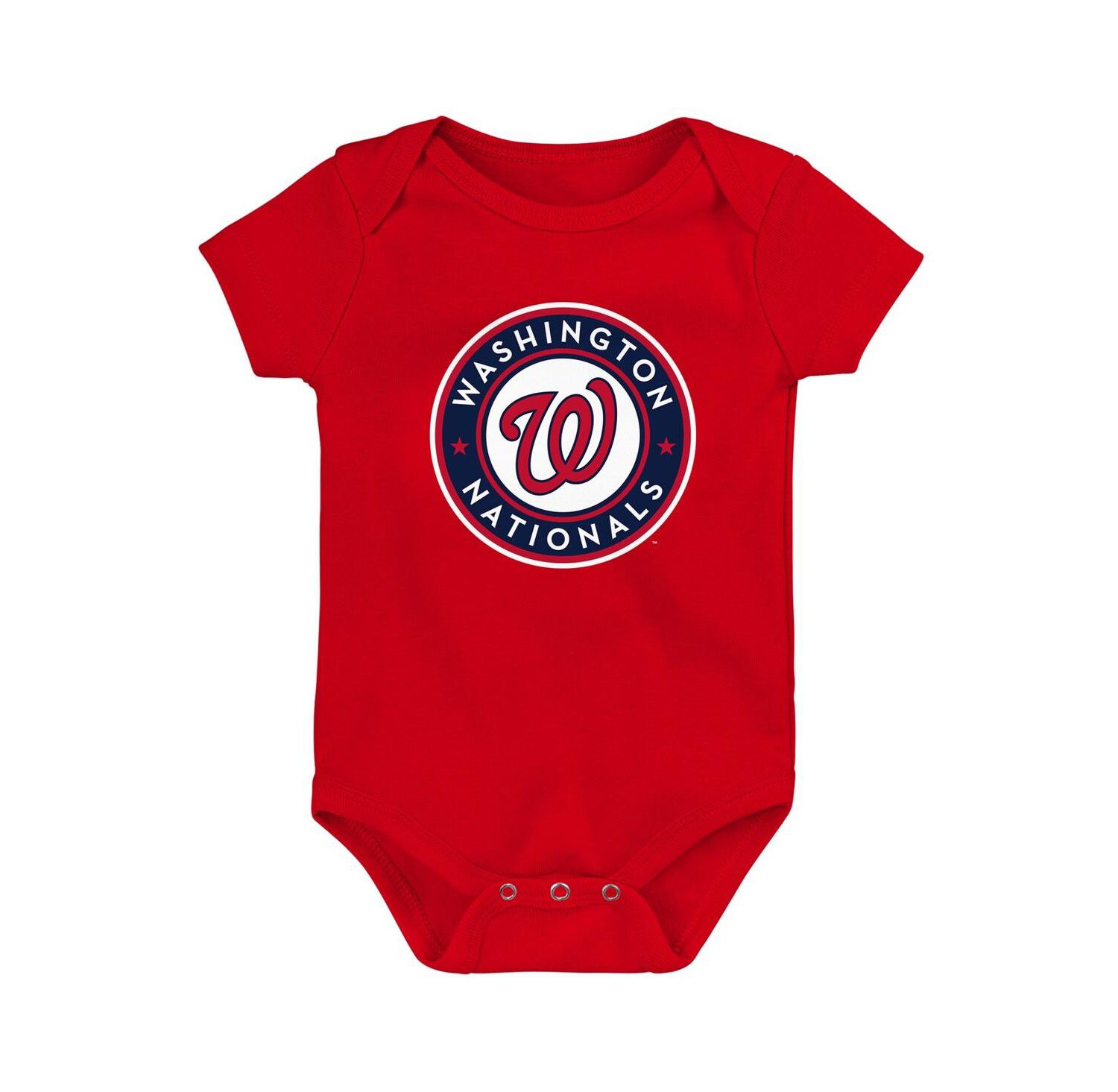 Newborn and Infant Boys and Girls Red Washington Nationals Primary Team Logo Bodysuit