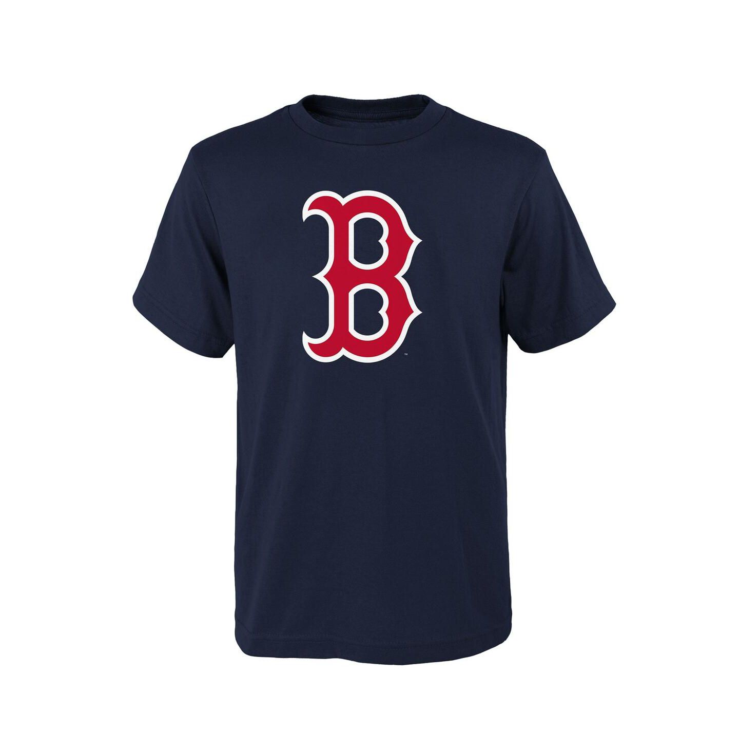 Детская футболка Outerstuff Navy Boston Red Sox Logo Primary Team — фото 1