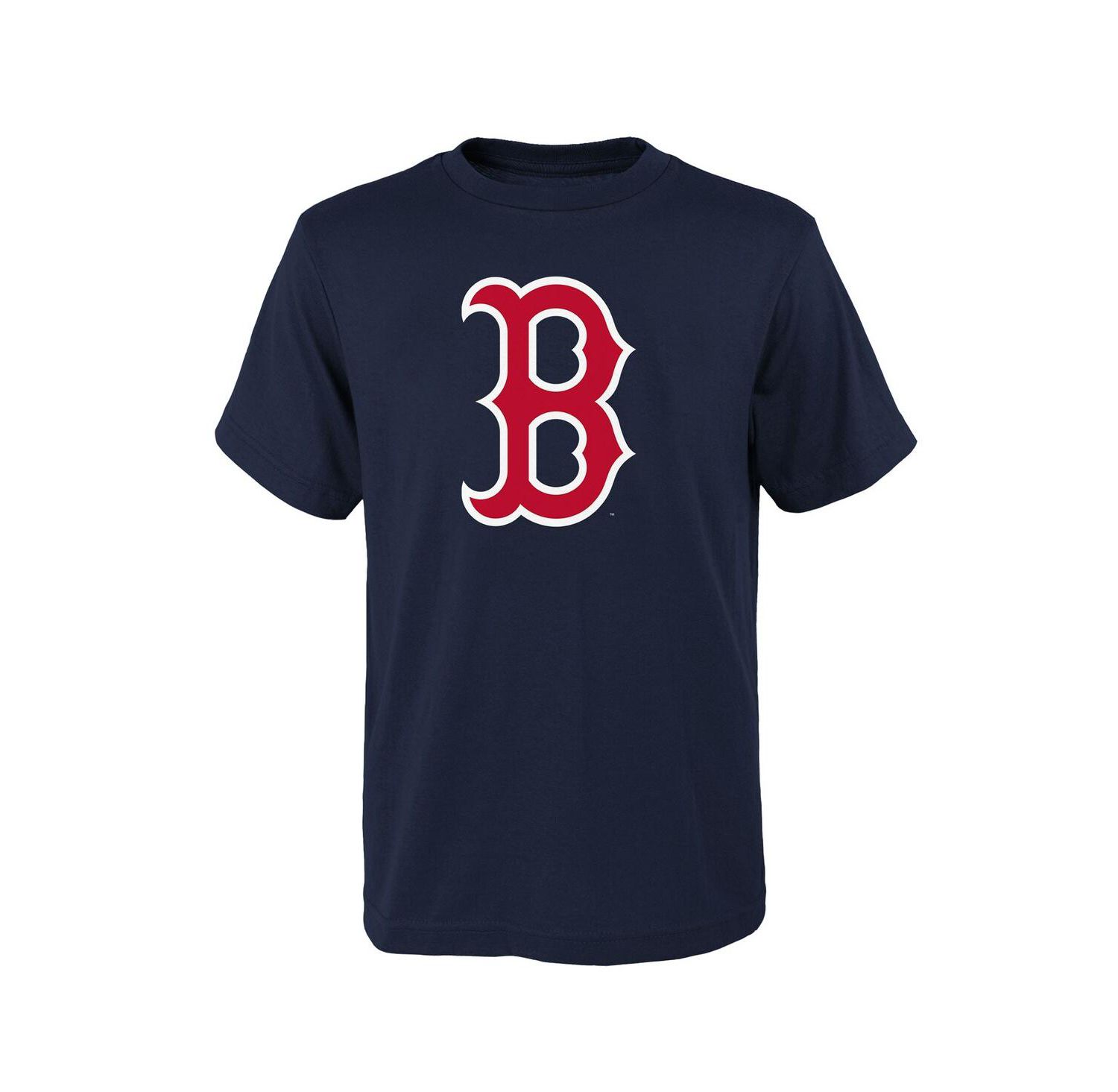 Big Boys and Girls Navy Boston Red Sox Logo Primary Team T-shirt