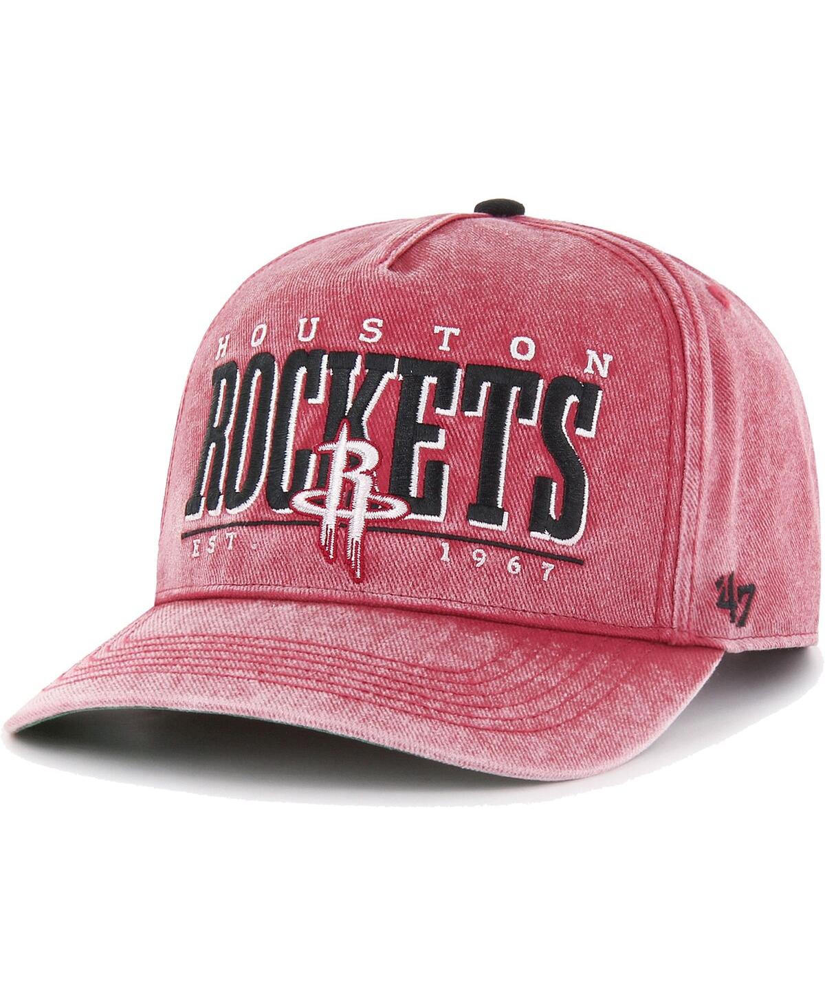 47 Brand Men's ' Red Houston Rockets Fontana Hitch Snapback Hat