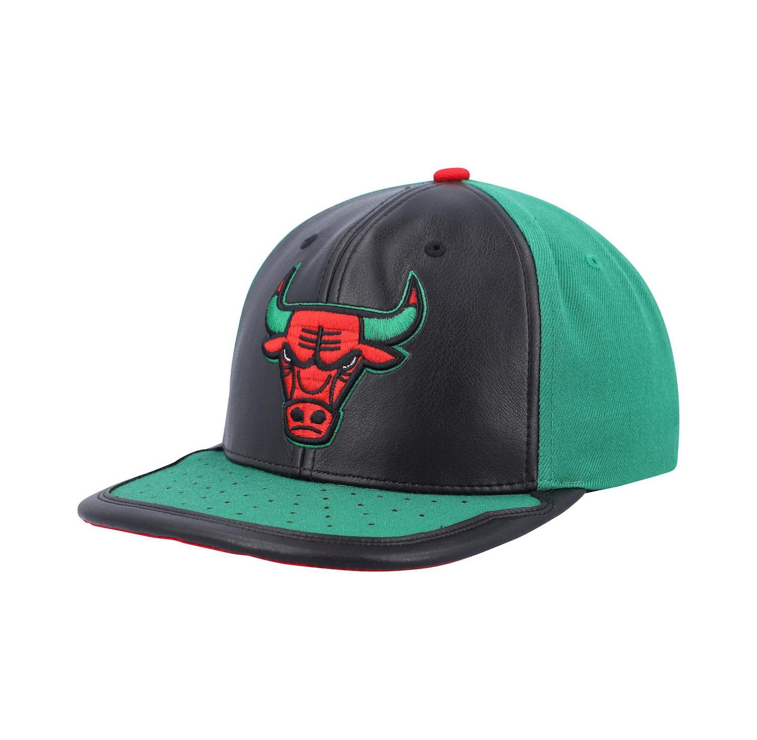 Men's Black, Green Chicago Bulls Day One Snapback Hat