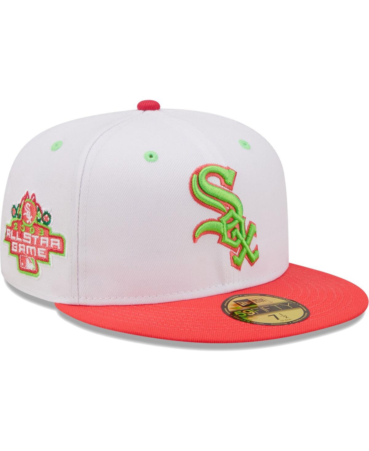 Men's New Era Coral Chicago White Sox 2003 Mlb All-Star Game Strawberry Lolli 59FIFTY Fitted Hat - Coral
