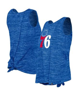 Women's Royal Philadelphia 76ers Space Dye Active Tank Top
