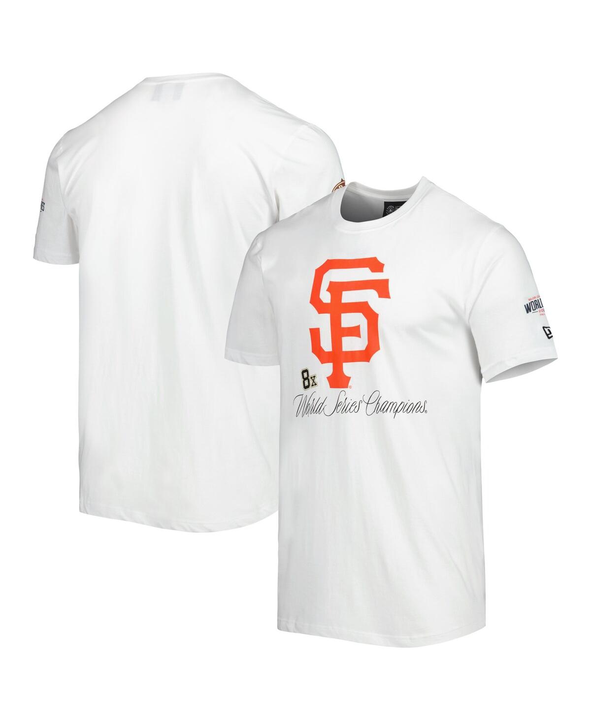 Shop New Era Men's  White San Francisco Giants Historical Championship T-shirt