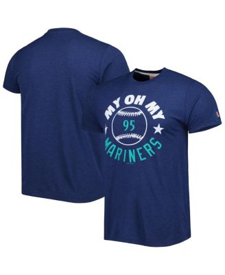 Men's Homage Navy Seattle Mariners Hyper Local Tri-Blend T-shirt