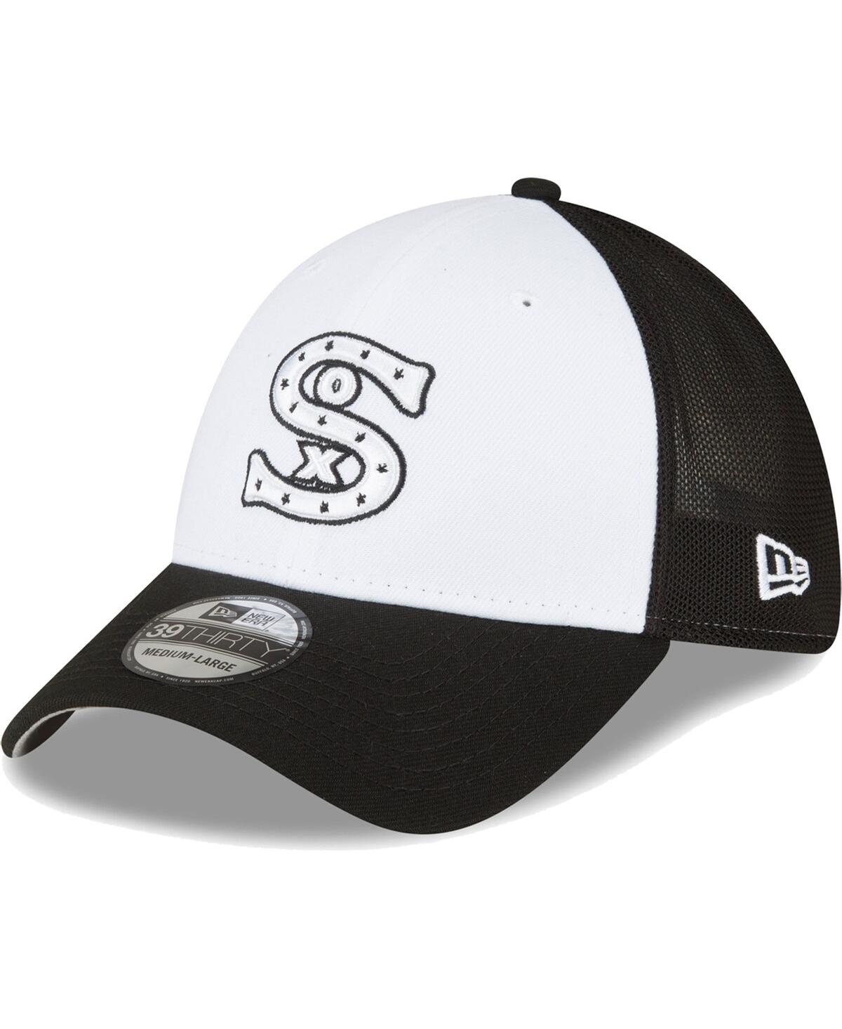 Men's New Eraand White Chicago White Sox 2023 On-Field Batting Practice 39THIRTY Flex Hat - Black, White