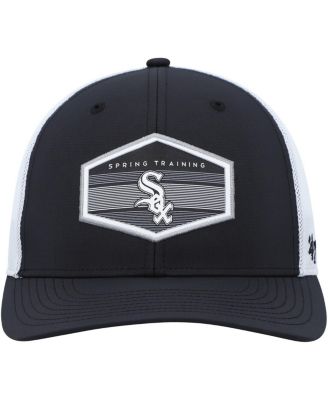 Men's Black, White Chicago White Sox Spring Training Burgess Trucker Snapback Hat