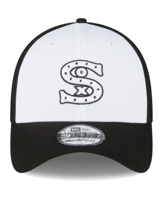 Men's Black and White Chicago White Sox 2023 On-Field Batting Practice 39THIRTY Flex Hat