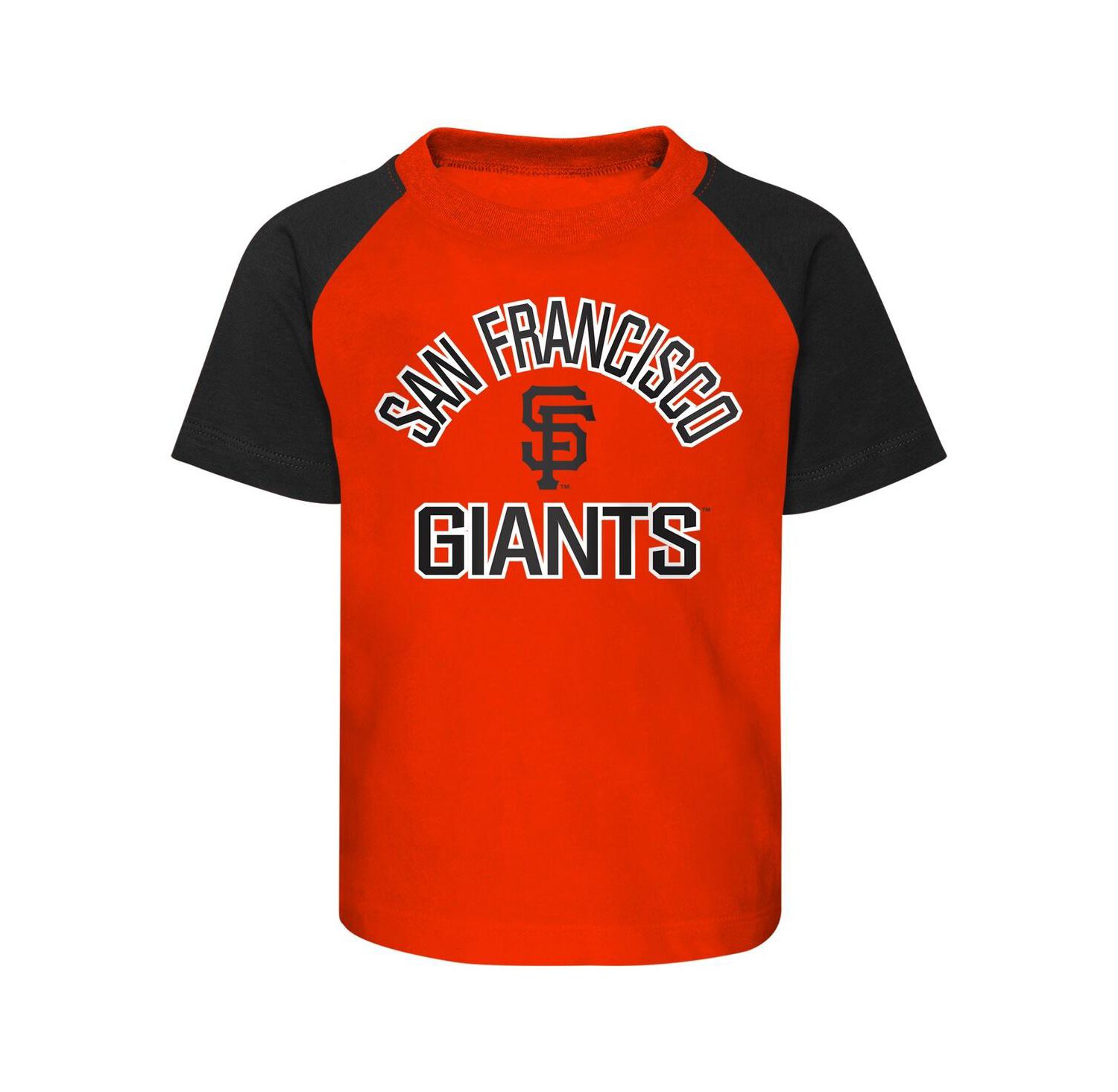 Infant Boys and Girls Orange and Heather Gray San Francisco Giants Ground Out Baller Raglan T-shirt and Shorts Set