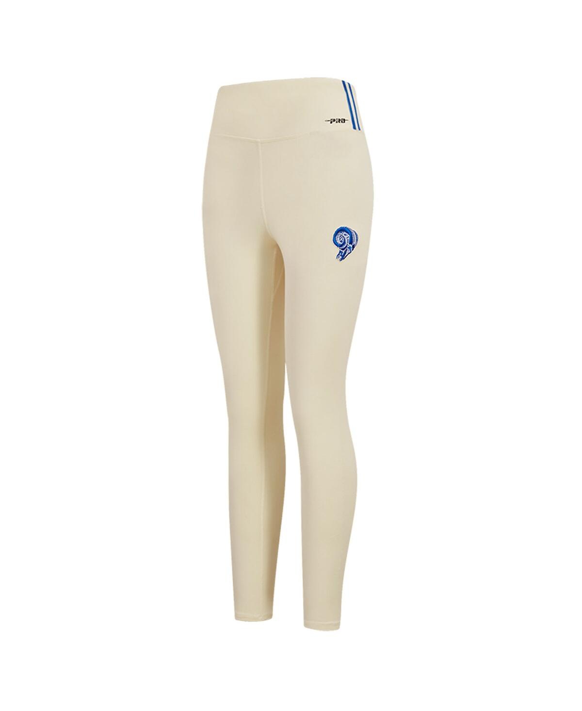 Shop Pro Standard Women's  Cream Los Angeles Rams Retro Classic Jersey Leggings