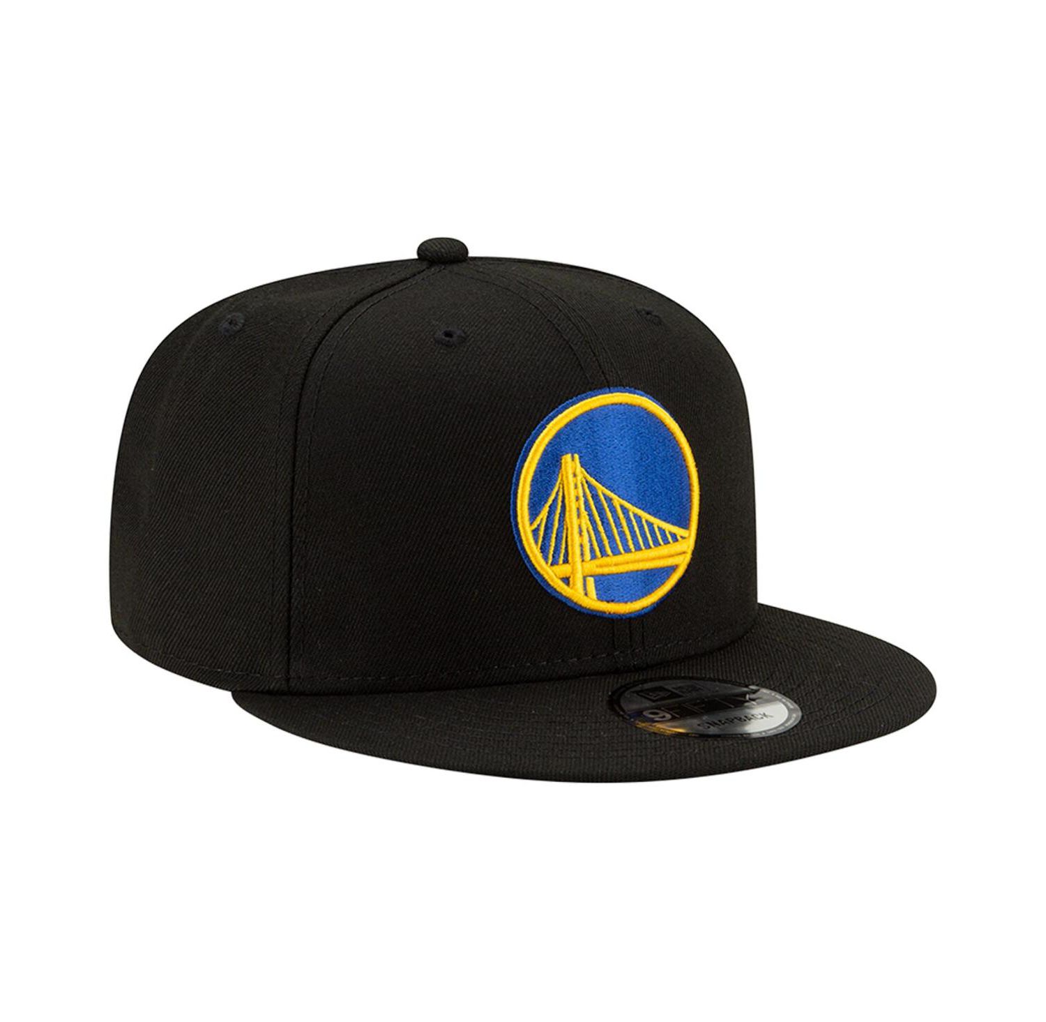 Men's Black Golden State Warriors Official Team Color 9FIFTY Snapback Hat