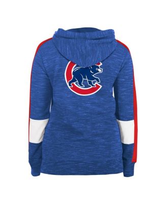 Women's Royal Chicago Cubs Colorblock Full-Zip Hoodie
