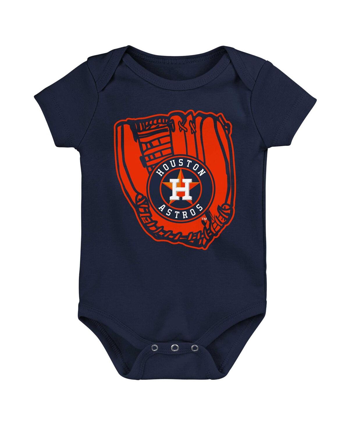 Shop Outerstuff Newborn And Infant Boys And Girls Orange, Navy, White Houston Astros Minor League Player Three-pack  In Orange,navy,white