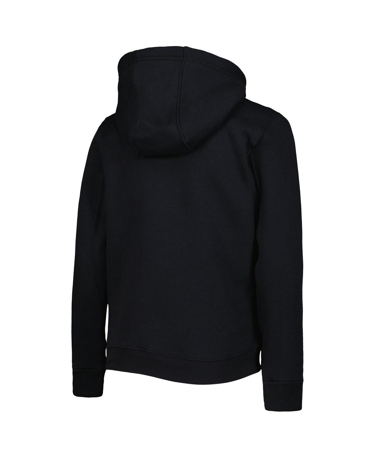 Big Boys and GirlsColorado Rockies Wordmark Full-Zip Fleece Hoodie - Black