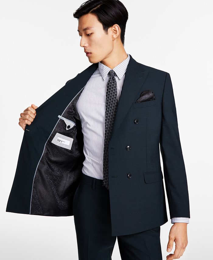 Mens double breasted suits macy's sales