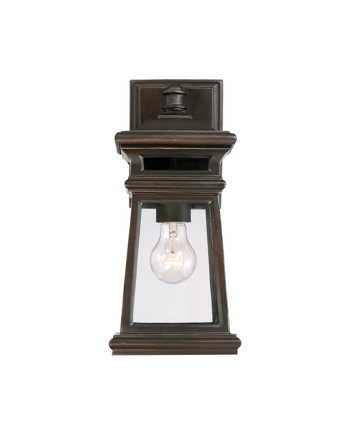 Taylor 1-Light Outdoor Wall Lantern in English Bronze with Gold - English bronze/gold