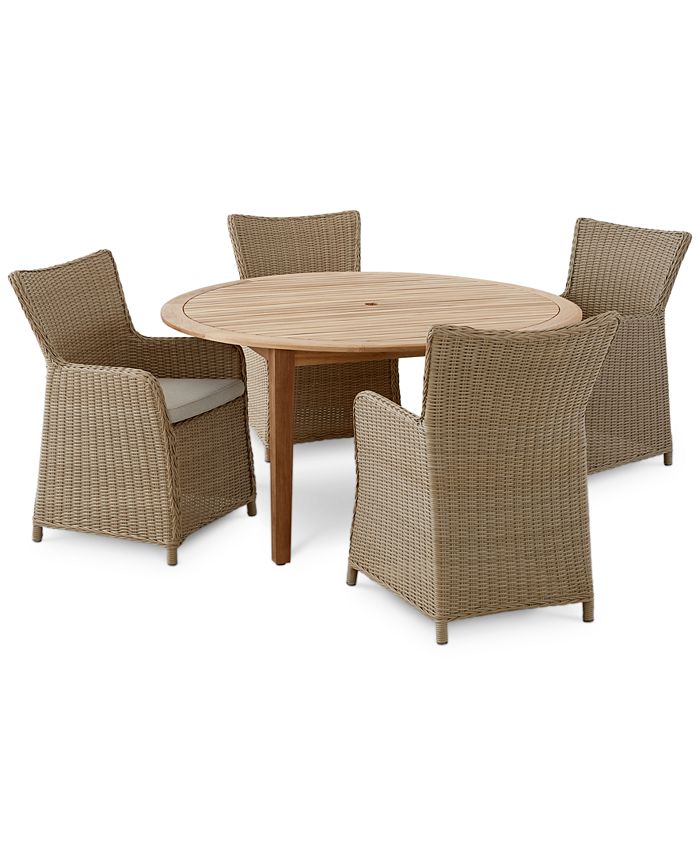 Macys teak dining set online