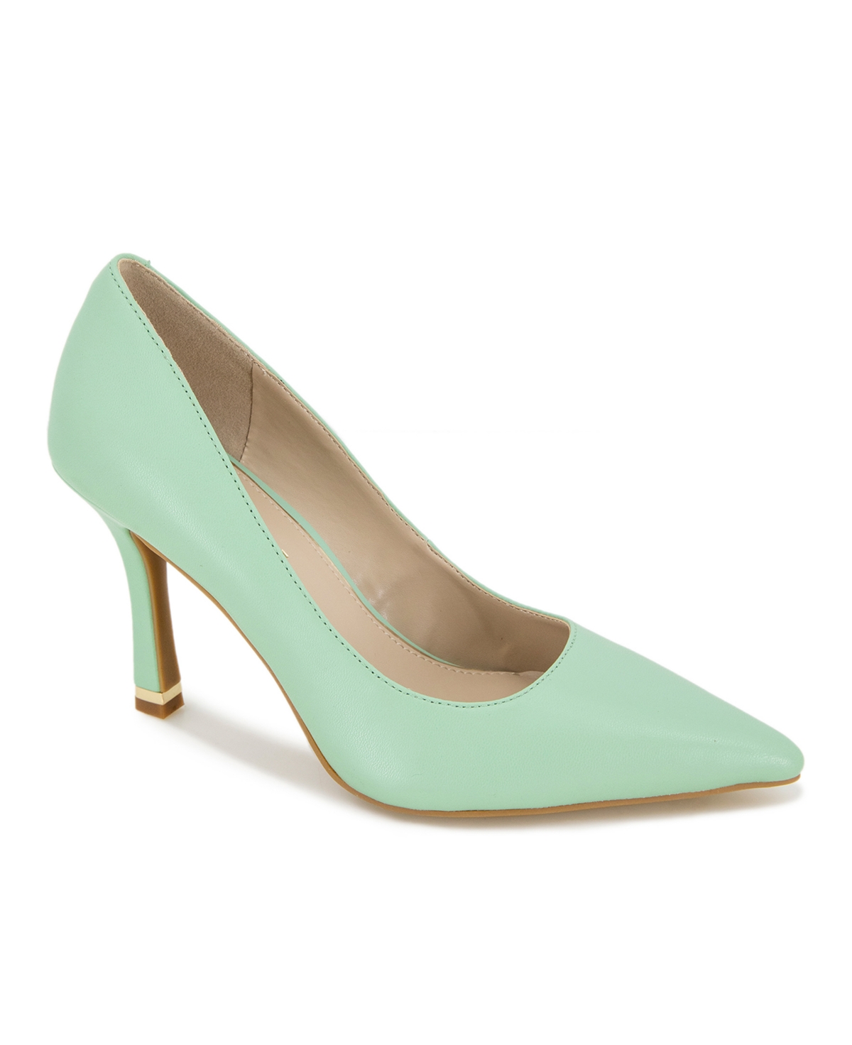 Shop Kenneth Cole New York Women's Romi Pumps In Mint- Leather