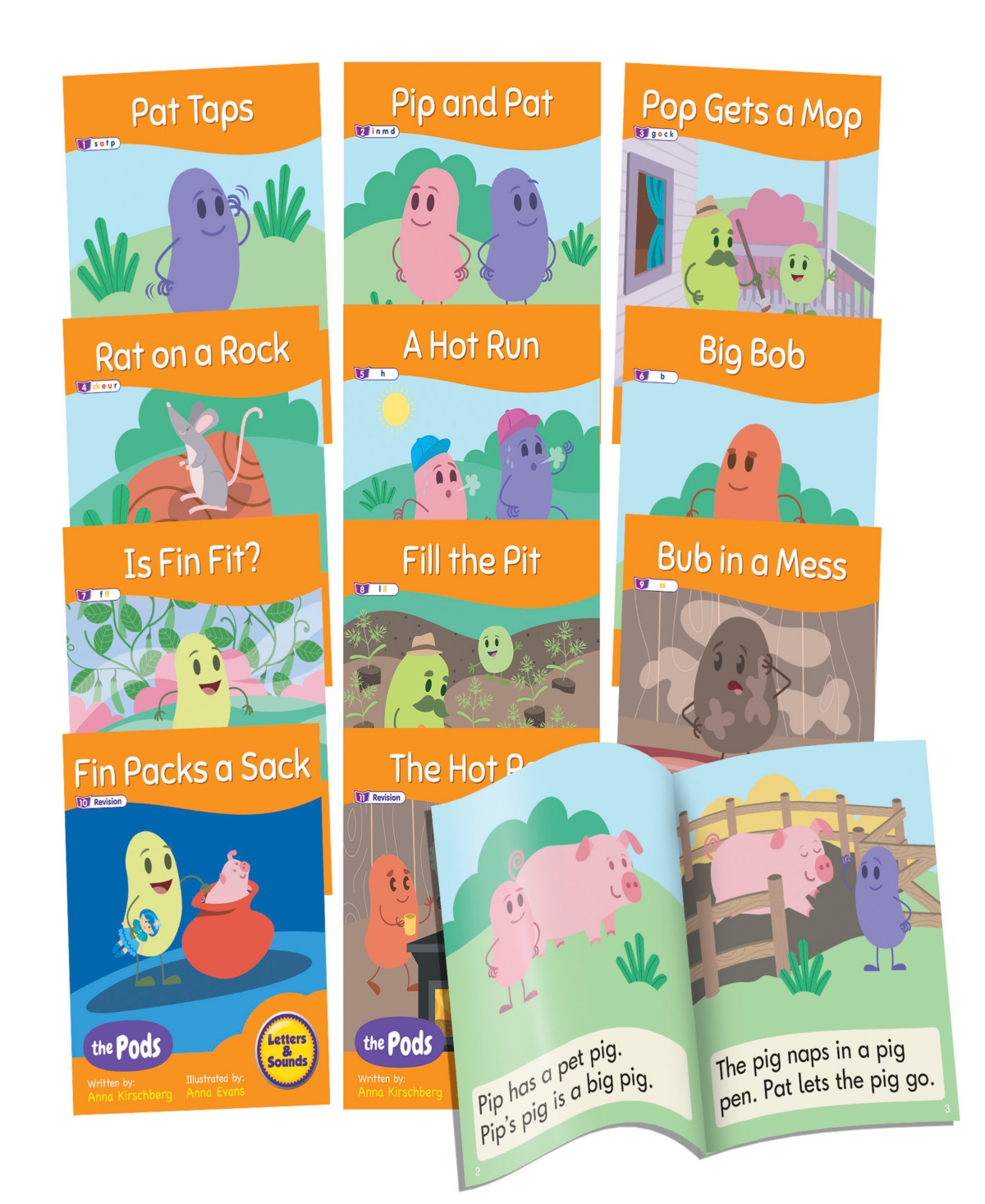 Junior Learning Kids' Decodable Readers The Pods In Multi
