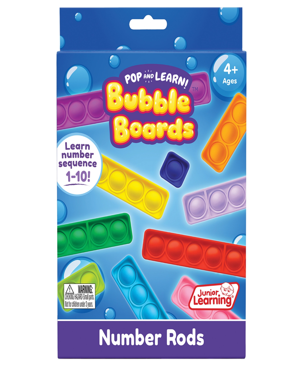 Junior Learning Kids' Number Rod Bubble Boards In Multi