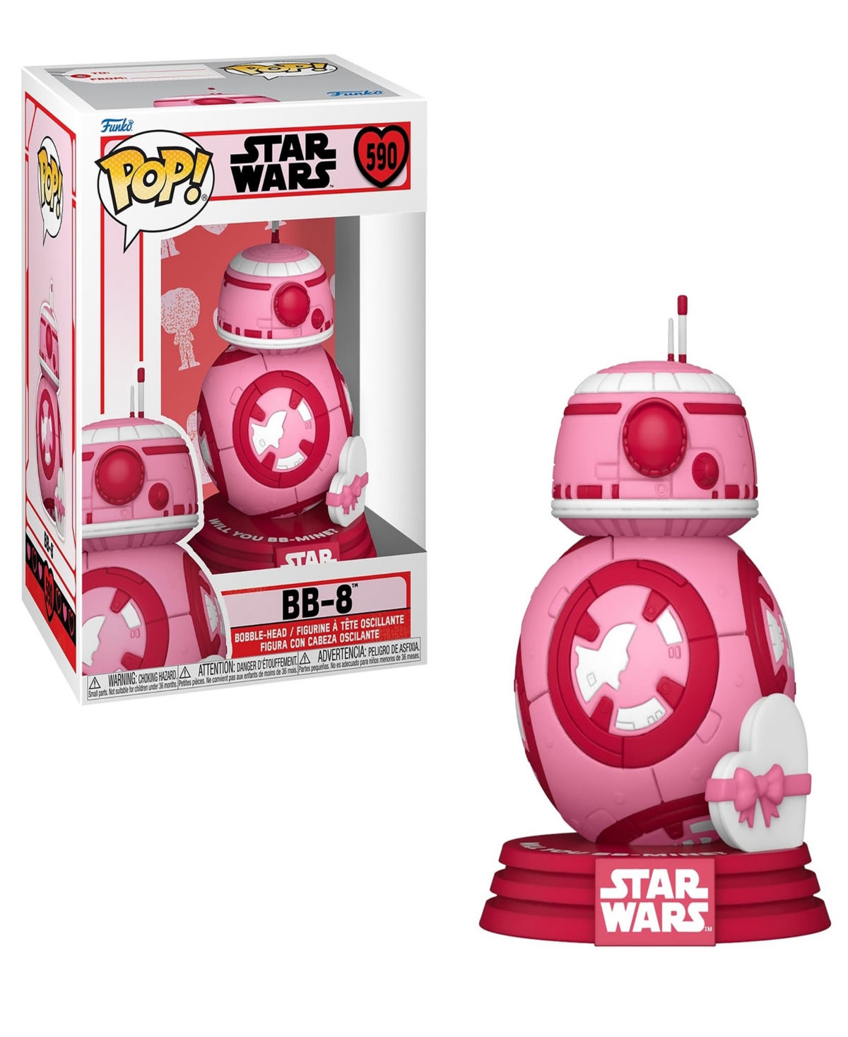 Funko Pop Star Wars Valentines Season 3 Collectors Set In Multi