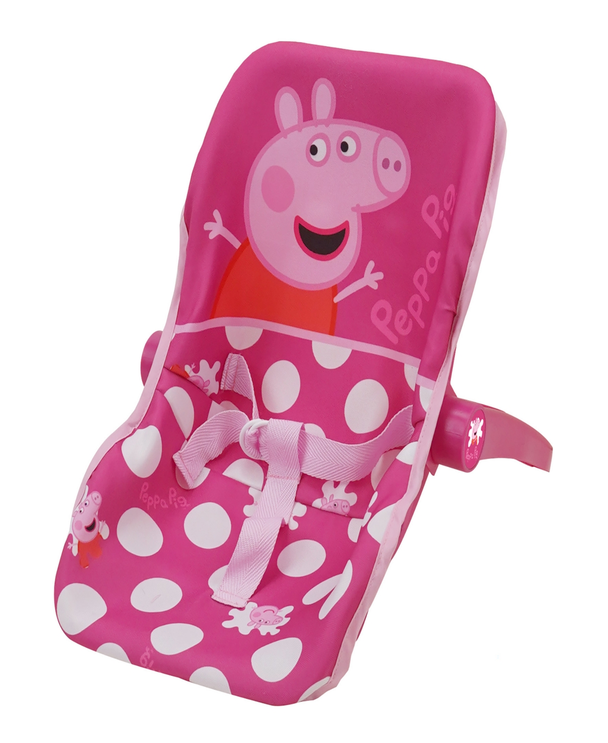 Shop Peppa Pig Baby Doll Pink White Dots Car Seat In Multi