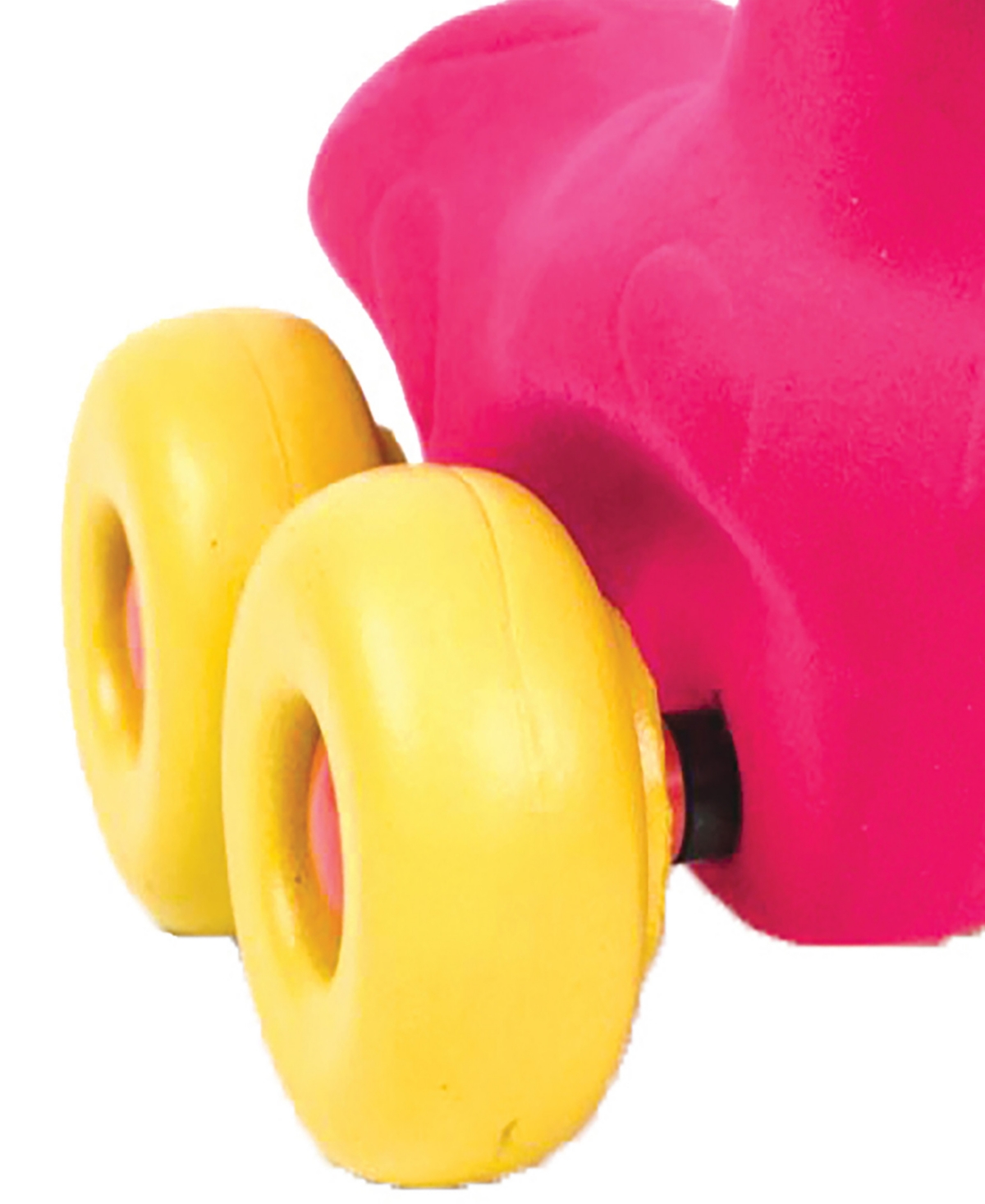 Shop Rubbabu Pink Giraffe Aniwheels Baby Toy In Multi