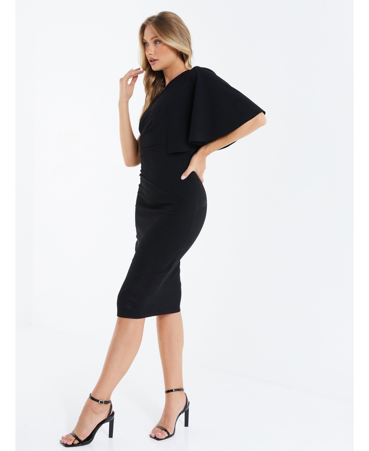 Quiz Women's Scuba Crepe One Shoulder Midi Dress