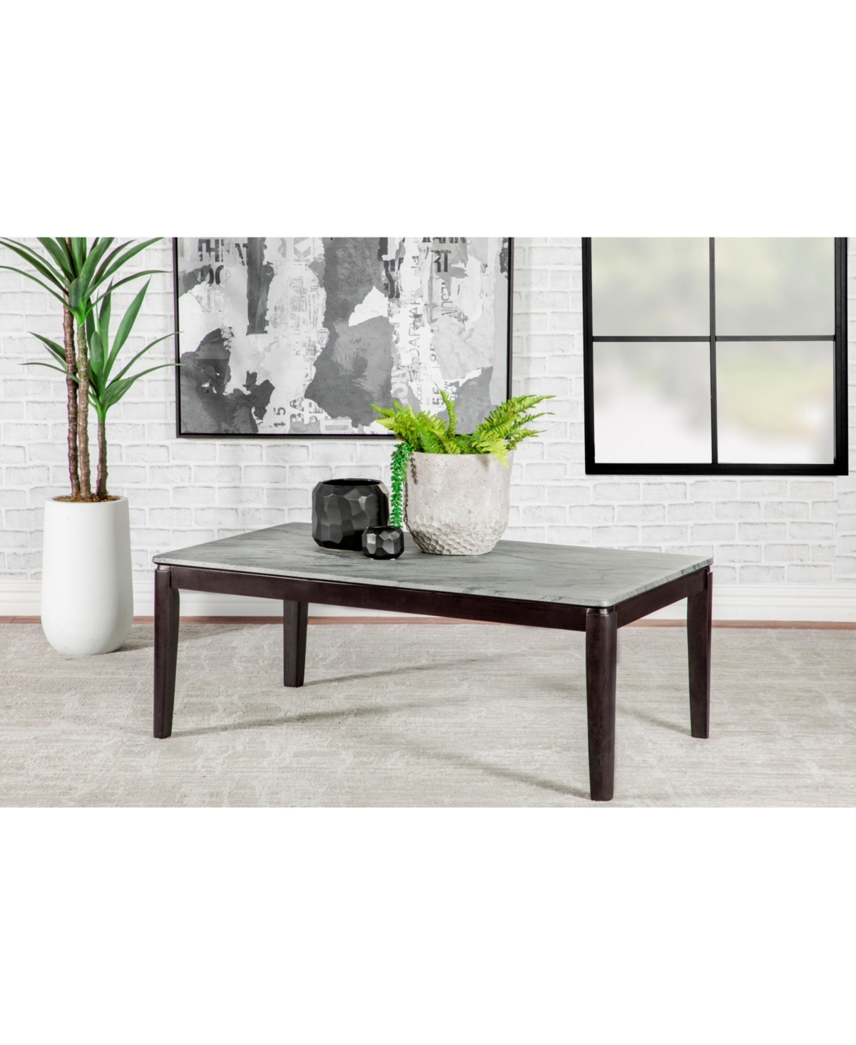 Coaster Home Furnishings Rectangular Coffee Table - Black