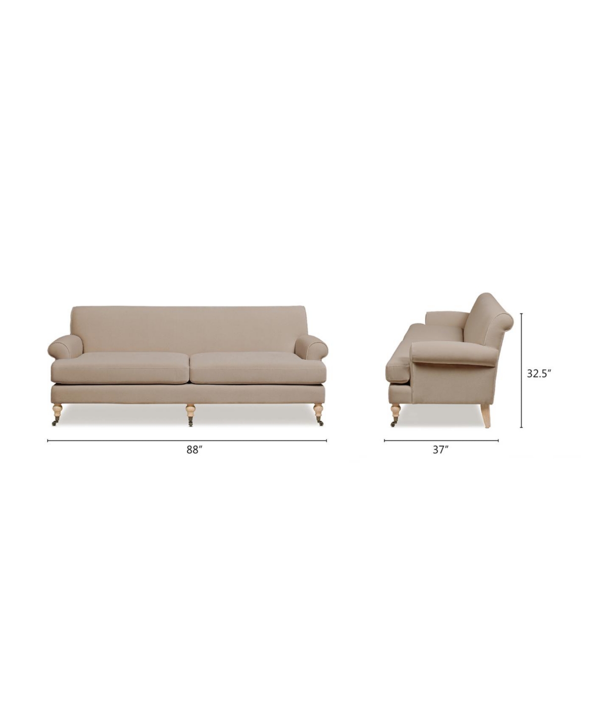 Alana Lawson Two-Cushion Tightback Sofa