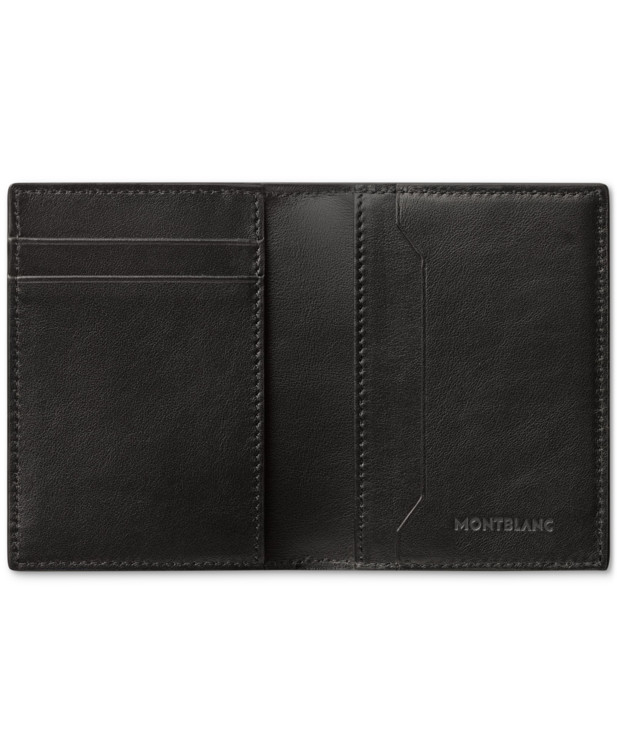 Shop Montblanc Meisterstuck 4810 Leather Card Holder In Black