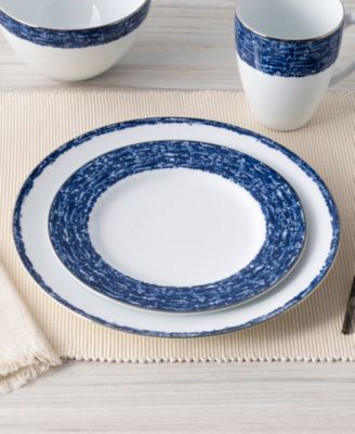 Rill Set of 4 Dinner Plates, Service for 4