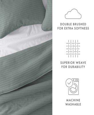 Stripe Stitch 3-Pc. Quilt Set, King/California King