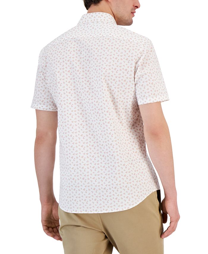 Michael Kors Men's SlimFit Patterned Shirt Macy's