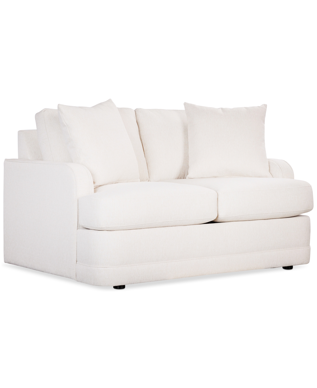 Furniture Kendrah 59" Fabric Loveseat With Recessed Arms, Created For Macy's In Pearl