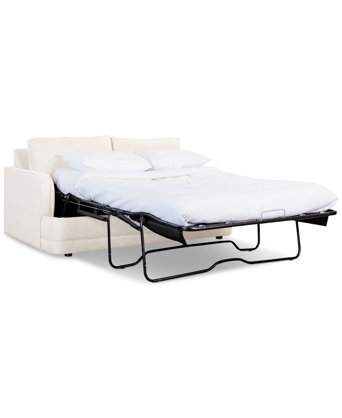 Furniture Kendrah 72" Fabric Full Sleeper With Recessed Arms, Created For Macy's In Pearl