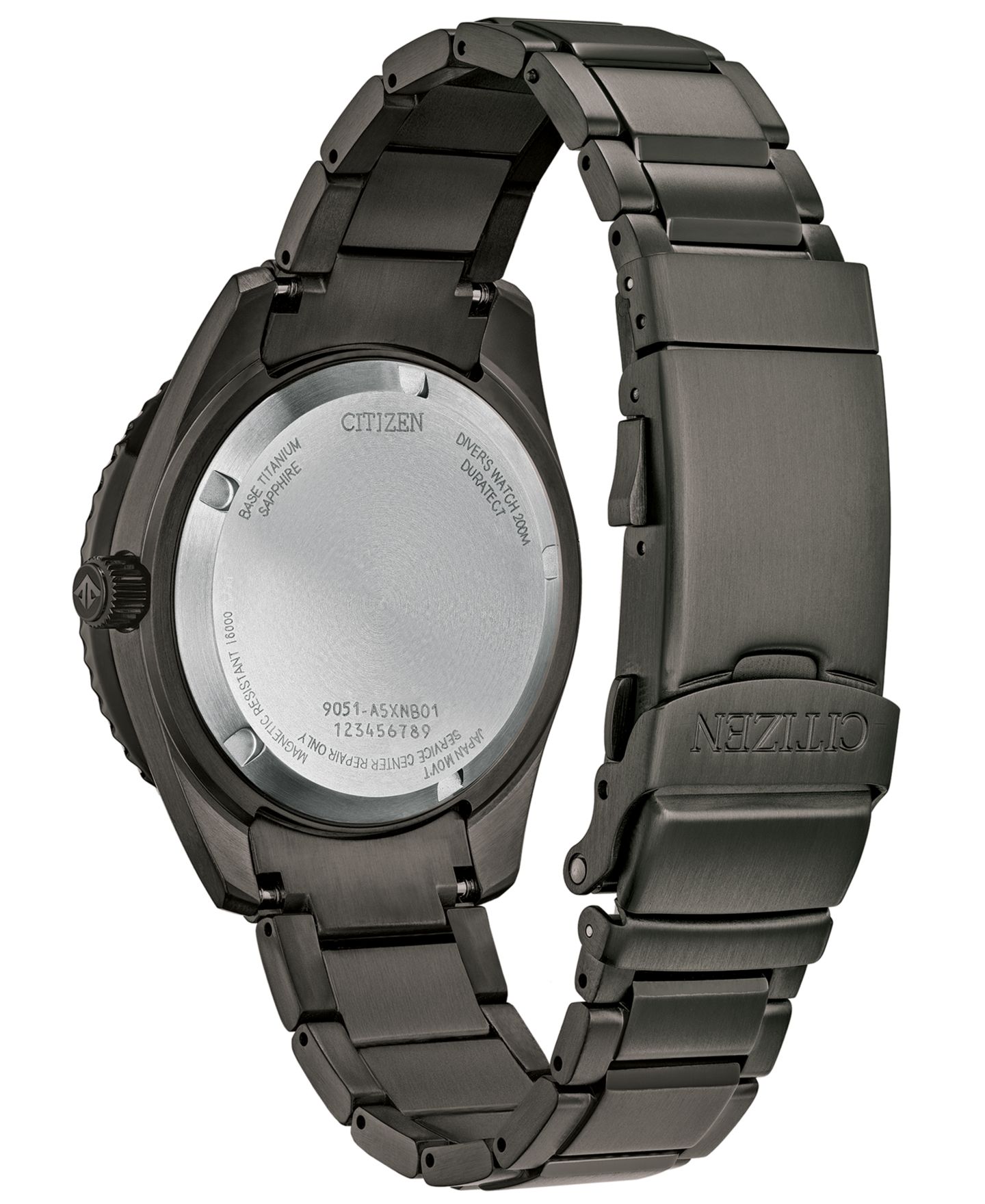Мужские часы Citizen Automatic Promaster Black Titanium Bracelet Watch 42mm — фото 3
