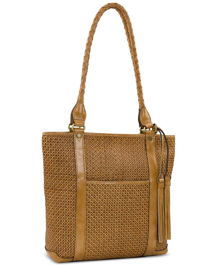 Patricia Nash Rena Tassel Large Woven Leather Tote Bag Macy's
