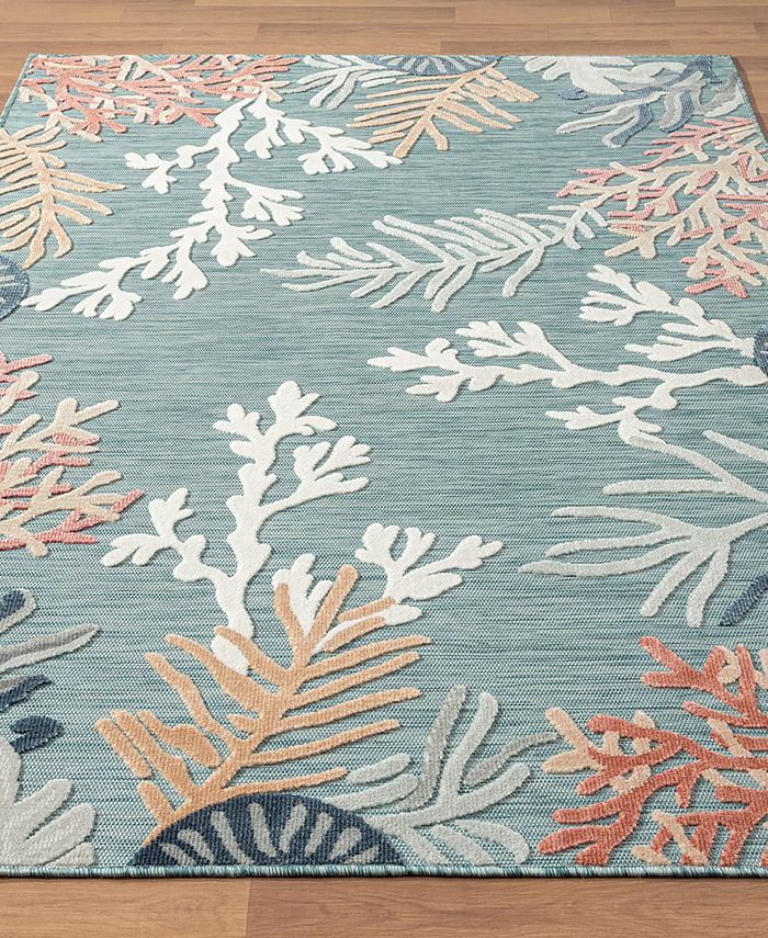 LR Home Vance VERND82103 5' x 7' Outdoor Area Rug - Macy's