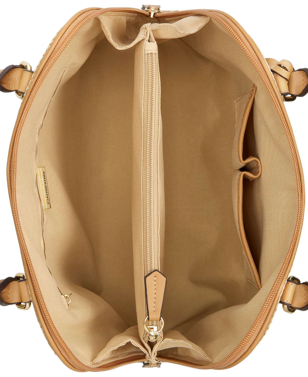 Giani Bernini Signature Colorblock Medium Dome Satchel Created for Macy s Black Brown Block Signature Smart Closet