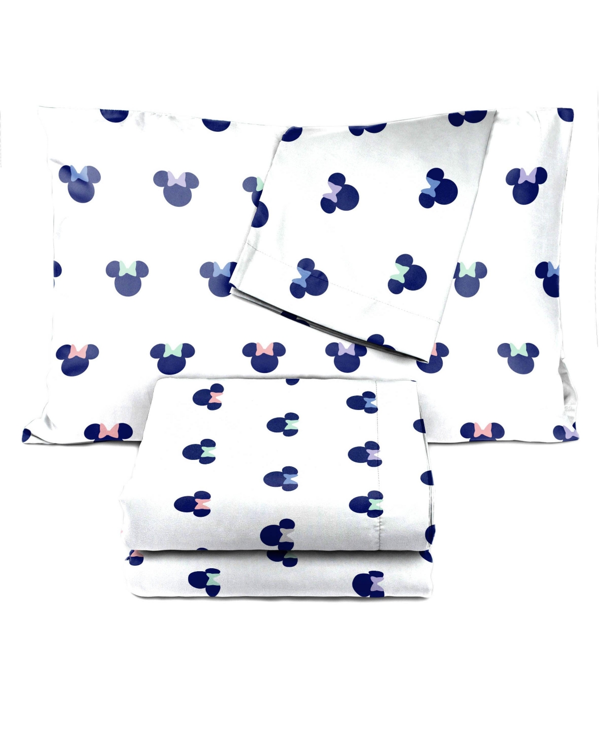 Saturday Park Disney Minnie Mouse Dreaming of Dots 100% Organic Cotton Sheet Set