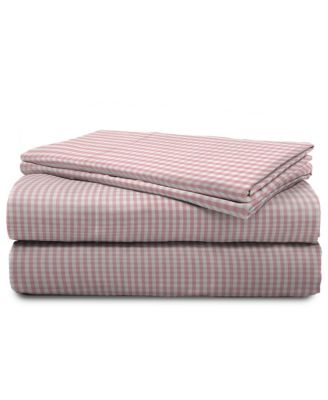 Pink Gingham Sheet Set Collection