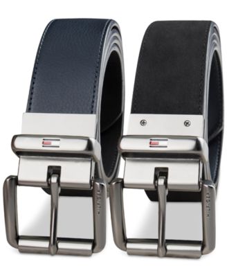 Men’s Two-In-One Reversible Casual Matte and Pebbled Belt