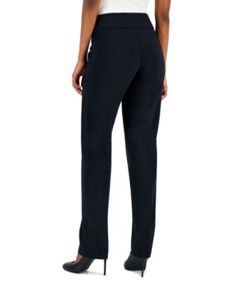 Women's Tummy-Control Pull-On Straight-Leg Pants, Created for Macy's 